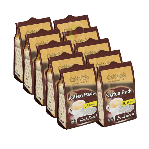 KoffieTheePlaza Cafeclub Supercreme Dark Roast Koffiepads 36 stuks aanbieding