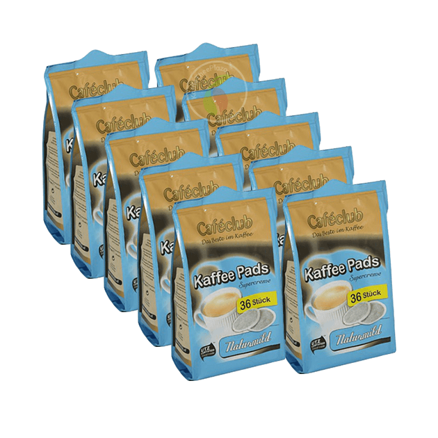 KoffieTheePlaza Cafeclub Supercreme Mild Koffiepads 36 stuks aanbieding