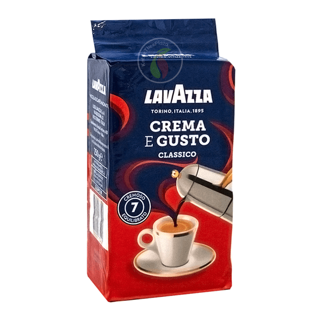 KoffieTheePlaza Lavazza Crema e Gusto Filterkoffie 250 gram aanbieding