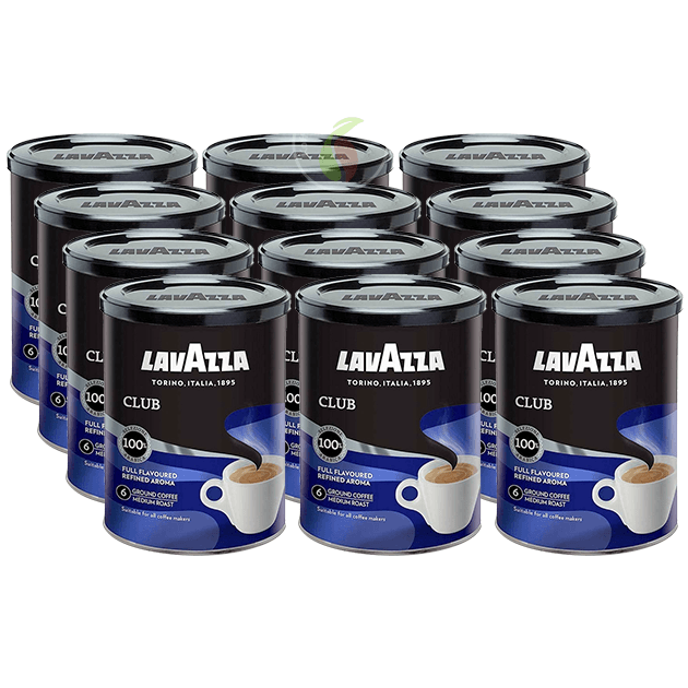 KoffieTheePlaza Lavazza Club Tin Blik Filterkoffie 250 gram aanbieding