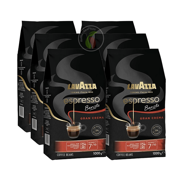 KoffieTheePlaza Lavazza Espresso Barista Gran Crema Koffiebonen 1 kg aanbieding