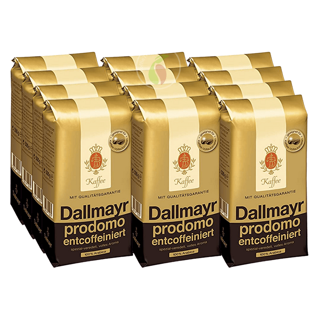 KoffieTheePlaza Dallmayr Prodomo Entcoffeiniert Koffiebonen 500 gram aanbieding