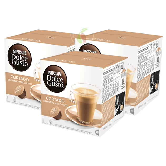 KoffieTheePlaza Nescafe Dolce Gusto Cortado Koffiecups 16 stuks aanbieding