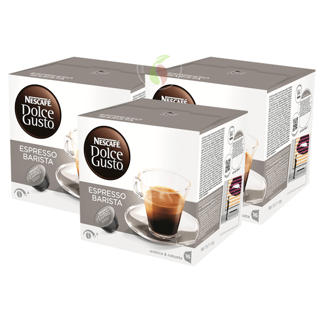 KoffieTheePlaza Nescafe Dolce Gusto Espresso Ristretto Barista Koffiecups 16 stuks aanbieding