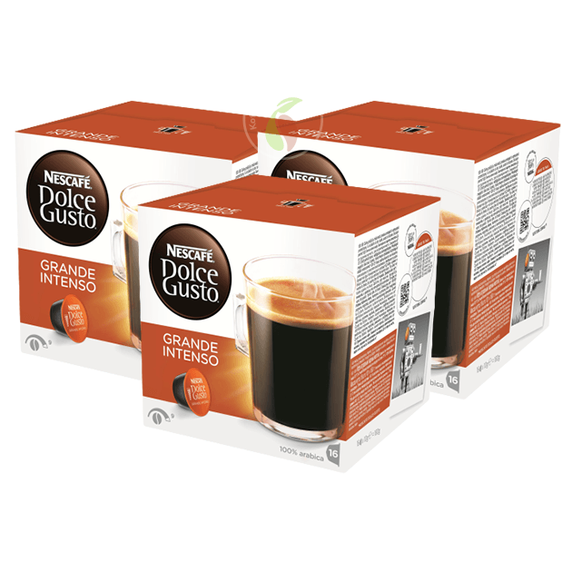 KoffieTheePlaza Nescafe Dolce Gusto Grande Intenso Koffiecups 16 stuks aanbieding