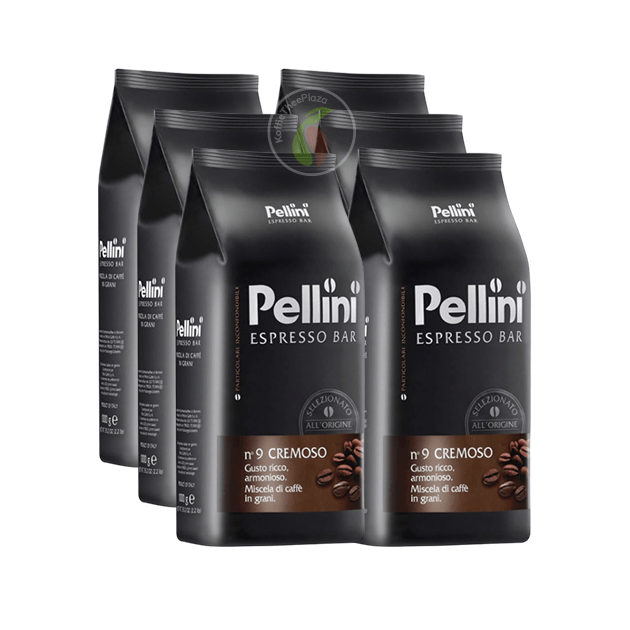 KoffieTheePlaza Pellini Espresso Bar No 9 Cremoso Koffiebonen 1 kg aanbieding