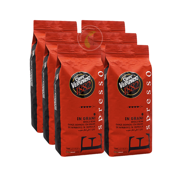 Vergnano Espresso Bar 6 x 1 kg: Koffiebonen